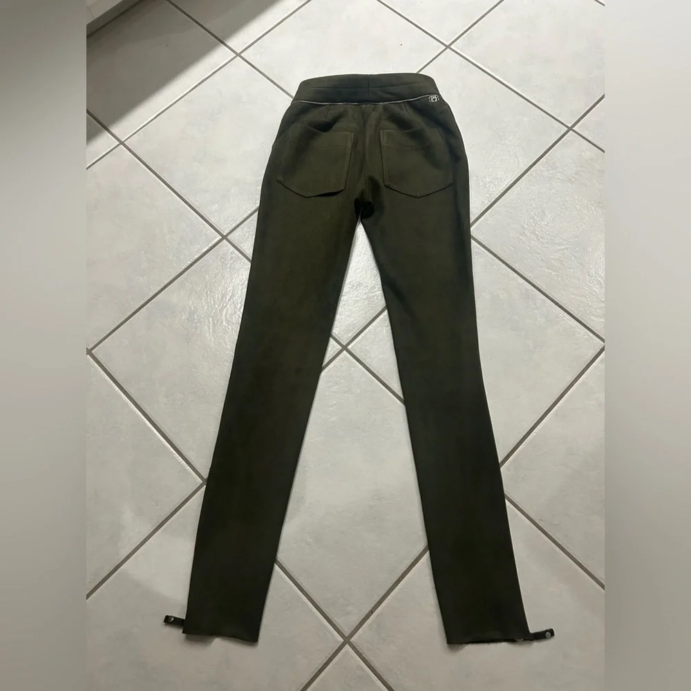 Olive Green Women's Dress Pants- bobo bourgeois bohemian brand - Picture 8 of 10